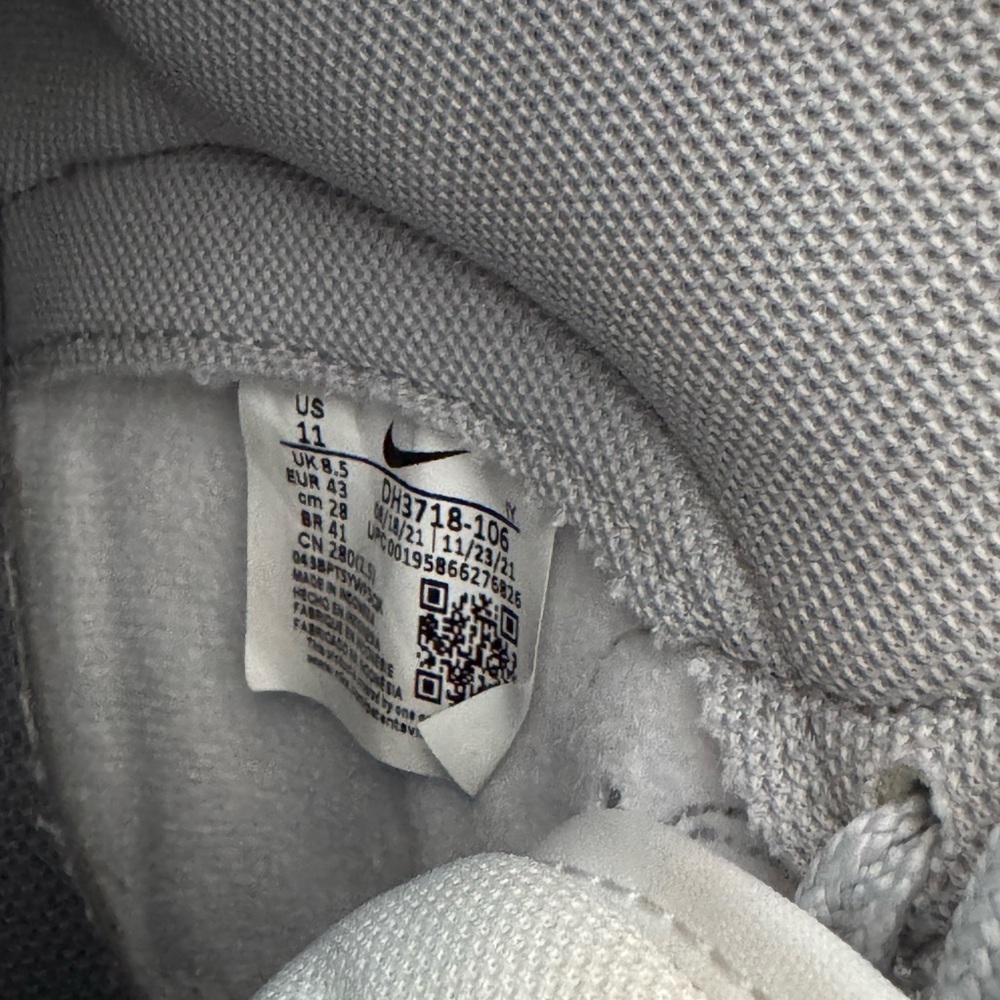 Nike Dunk High Up Gray and White High-Top Shoes | Good Used Condition - Picture 10 of 10